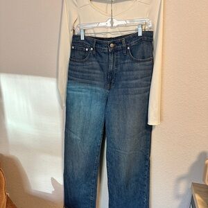 Madewell The Perfect Vintage Wide Leg Jean *Tailored
